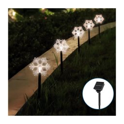 Corp de iluminat LED solar de Crăciun Aigostar LED/0,054W/1,2V 1m IP65 alb rece