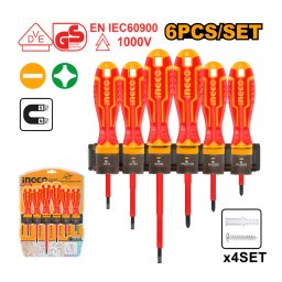 Trusa de surubelnite pentru electricieni, 6 piese