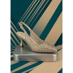 Saboți damă de gală, Menbur AM72800 ORO, auriu