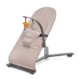 BALANSOAR BEBE KINDERKRAFT MIMI BEIGE, BALANSOAR PENTRU BEBELUSI CU SPATAR REGLABIL, JUCARII SI LEGANARE NATURALA 0-9 KG