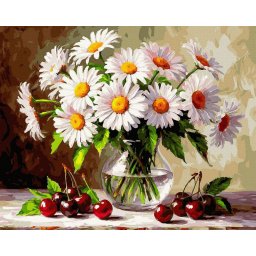 Set pictura pe numere, cu sasiu, Usurinta verii, 40x50 cm