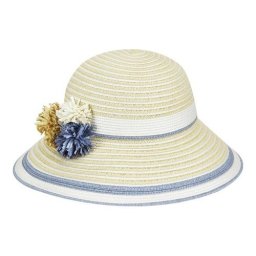 Palarie Betmar Lucia Braided Wide Brim Natural