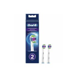 Oral-B EB18 RB-2 3D White Replacement Head with CleanMaximiser Technology, 2 pcs