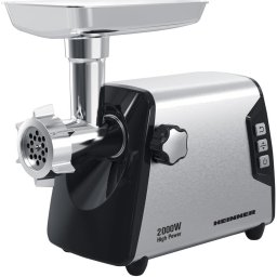 HMG-Y2000SS, 2000W, angrenaj metalic si carcasa din aluminiu, capacitate tocare de 3kg/min, cutit inox, 3 site metalice