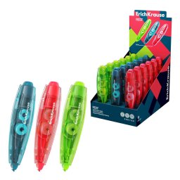 Accesorii birotica Banda Corectoare ErichKrause Spin Reef, retractable system, 5mm x 6m,18/cut, amb. 18/18/ /288