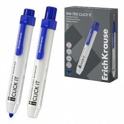 Accesorii birotica Marker tabla Click It Erichkrause 12/cut Albastru, amb. 12/12/144/864