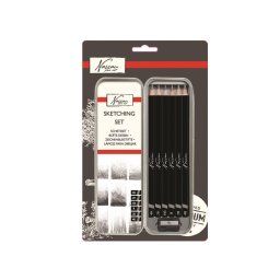 Accesorii birotica SET 6 CREIOANE TEHNICE IN CUTIE METAL AR0204/GE , amb 12/cut /96bax