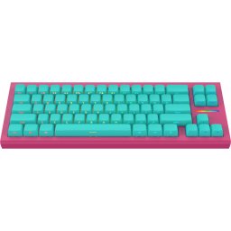Tastatură Gaming NUBI NK68-HE-ICE-ANSI, Mecanică, Hot-Swappable, RGB, Blue/Pink