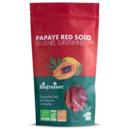 Papaia rosie BIO felii, selectie Red Solo din Camerun Biofruisec