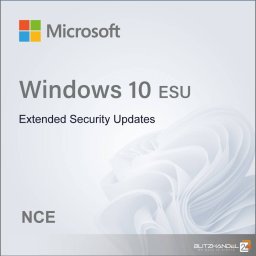 Microsoft Windows 10 ESU - Extended Security Updates NCE Year 1 (2025 - 2026) Commercial