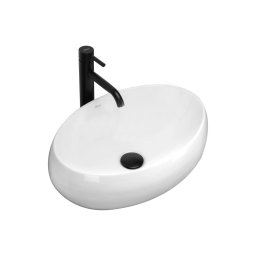 REA-U0462 - Lavoar pentru blat LINDA 34x48,5 cm ceramică/alb lucios