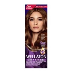 Vopsea de Par Permanenta Wella Wellaton 6/77 Ciocolata Amaruie, 110 ml
