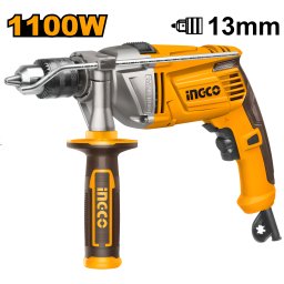 Bormasina cu Impact 1100W , Mandrina cu Cheie, Percutie, Gaurire si Insurubare