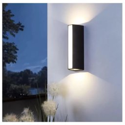 Aplica LED pentru exterior Berfin 7W, lumina calda 3000K, negru, metal, IP65
