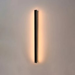 Aplica LED pentru exterior Saul 25W, 90 cm, IP65, alb-negru, lumina neutra