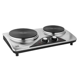 Plita electrica dubla Teesa 2500W cu placi din fonta si carcasa inox