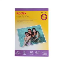 Hartie foto Kodak A3 glossy 200 g/mp, 20 coli, uscare instantanee