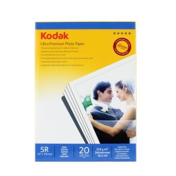 Hartie foto Kodak Ultra Premium Satin 5R 13x18 cm, 270 g/mp, 20 coli