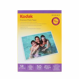 Hartie foto Kodak 13x18 cm (5R) lucioasa 200g, 50 coli, Premium Photo Paper