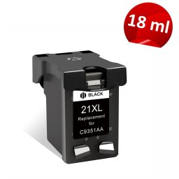 Cartus compatibil HP 21XL (C9351AE/CH565A) negru, 18 ml, Procart