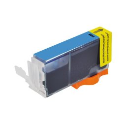 Cartus compatibil Canon CLI-526C Cyan cu chip, 10 ml, pentru Pixma