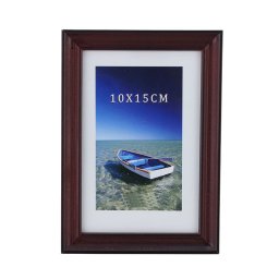 Rama foto Willa 10x15 cm din lemn wenghe, pentru birou, stil clasic
