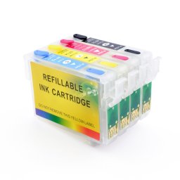 Set cartuse reîncarcabile Epson T0711-T0714 cu cip auto-reset (4 culori)