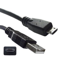 Cablu USB-A la microUSB Home, 1 m, pentru încarcare 5V/1A si transfer date