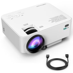 Videoproiector LED Procart Full HD 2200 lm cu HDMI, USB, slot SD si telecomanda