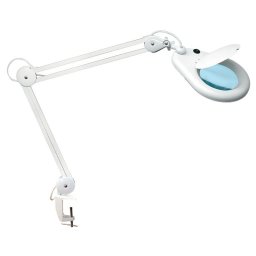Lampa de masa cu lupa 3 dioptrii si iluminare 22W, brat reglabil, 125 mm