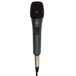 Microfon de mana dinamic SAL, metalic, cardioid, cu cablu XLR–Jack 6.3 mm 4,5 m
