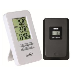 Termometru digital interior-exterior cu ceas si senzor wireless, Home