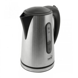 Fierbator electric Home 2200W, 1,7L, gri, perete dublu cu filtru detasabil