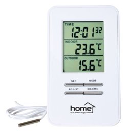 Statie meteo digitala Home cu sonda, interior/exterior, ceas 12/24 h si alarma