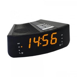 Ceas desteptator digital LED cu radio FM, afisaj mare si alarma Home