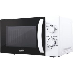 Cuptor cu microunde Home 20 L, 700 W, 5 trepte de putere, alb