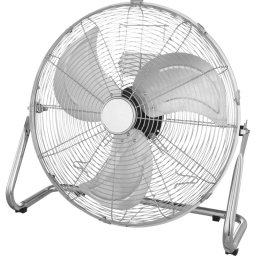 Ventilator de birou metalic 79W, 3 trepte de viteza, picioare anti-alunecare, argintiu