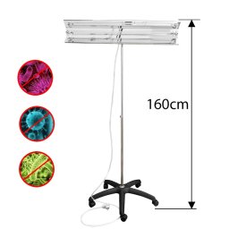 Lampa bactericida UVC 30W portabila, cu stativ telescopic si reflector, 30 mp