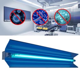 Lampa bactericida UVC 30W orientabila 140°, cu reflector, montaj pe perete