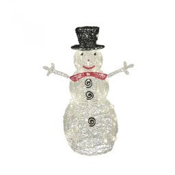 Figurina om de zapada luminoasa 90 cm din acril, 80 LED, IP44, alimentare la retea