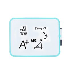 Tabla magnetica alba 28x35,6 cm cu rama din plastic si marker inclus