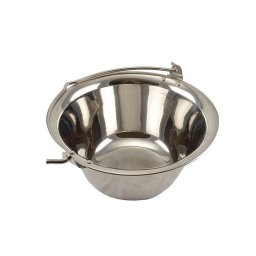 Ceaun din inox 6 litri, grosime 1 mm, pentru flacara deschisa si soba pe gaz