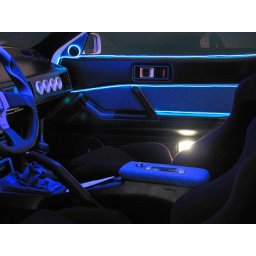 Fir EL Wire albastru 3,2 mm pentru iluminare ambientala auto, flexibil la metru
