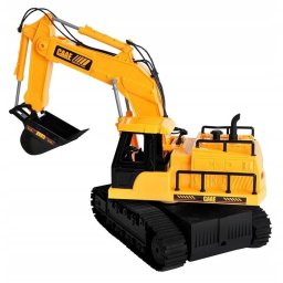 Excavator RC cu telecomanda 7 canale, rotire 360°, acumulator USB, 33,5 cm
