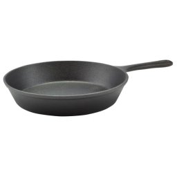 Tigaie din fonta 26 cm neagra, cu maner lung – pentru aragaz si foc deschis