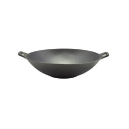 Wok din fonta 31 cm cu manere, Perfect Home pentru gatit la foc iute