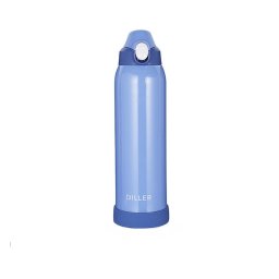 Termos din inox 316 cu pereti dubli, 1000 ml, albastru, Diller