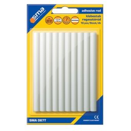 Batoane silicon 11 mm transparente pentru pistol de lipit, set 10 bucati SMA