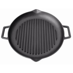 Tigaie grill din fonta 31 cm cu manere, Perfect Home
