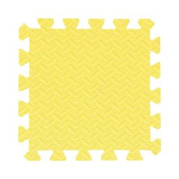 Covoras puzzle XL din spuma EVA 2 cm, 2 piese 60x60, galben